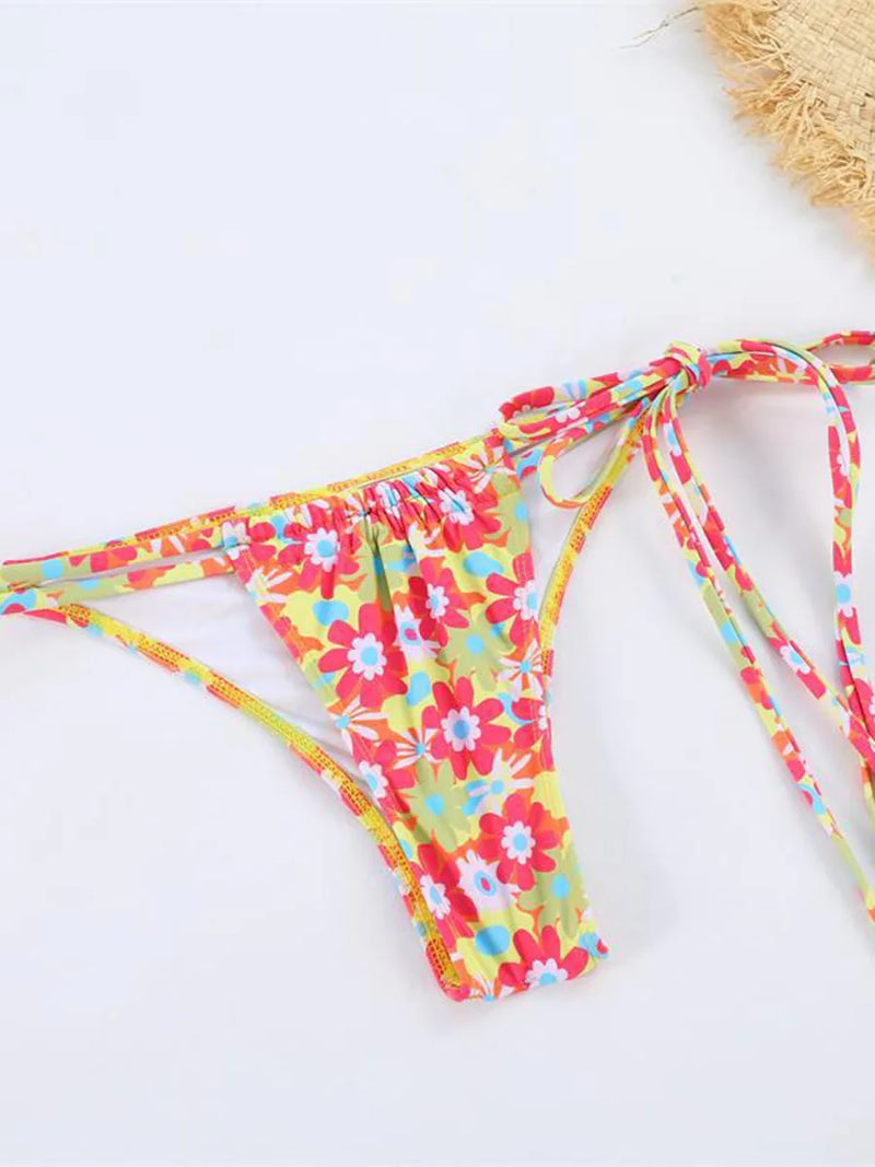 2025 Micro Bikini Set – Brazilian Thong Push-Up Swimwear