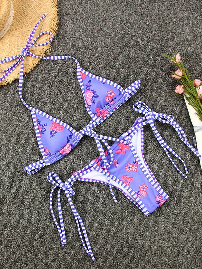 2025 Micro Bikini Set – Brazilian Thong Push-Up Swimwear