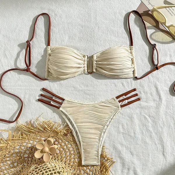 Sexy Push-Up Bikini Set – Brazilian Women’s Swimwear 2025
