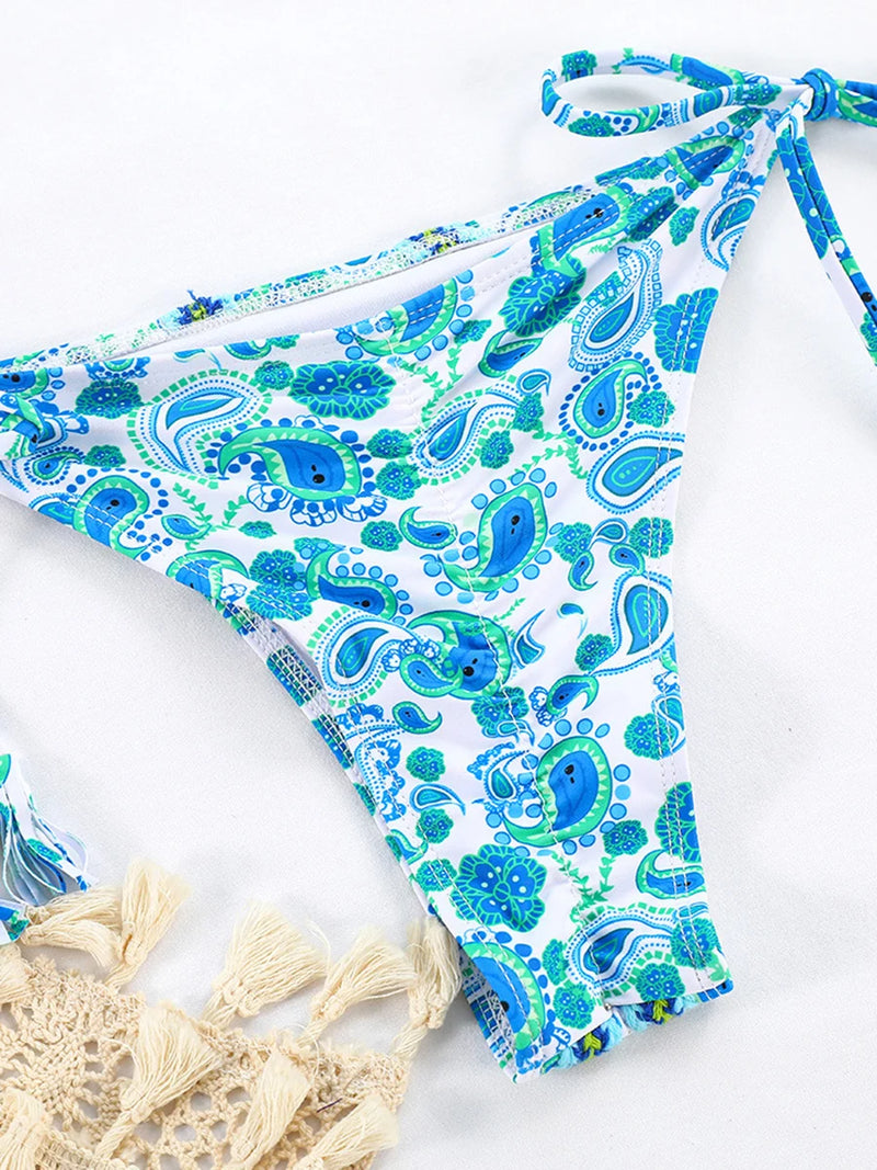 2025 Micro Bikini Set – Brazilian Thong Push-Up Swimwear