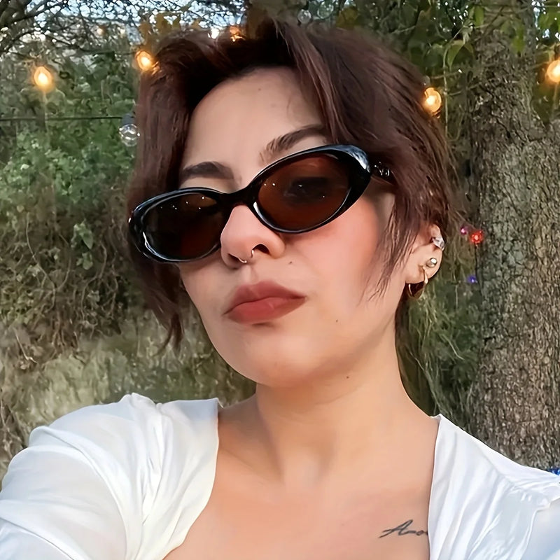 Vintage Oval Sunglasses for Women