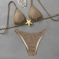 2025 Floral Split Bikini Swimsuit for Women