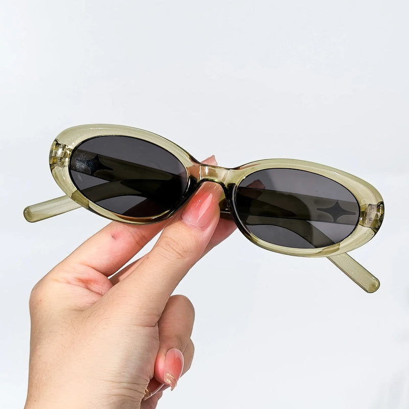 Vintage Oval Sunglasses for Women