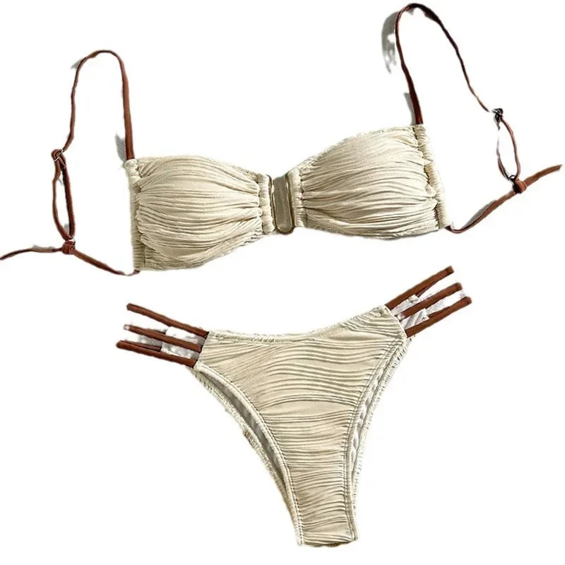 Sexy Push-Up Bikini Set – Brazilian Women’s Swimwear 2025