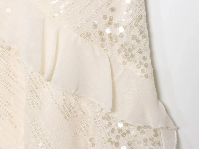 Sequined Tiered Mini Cami Dress