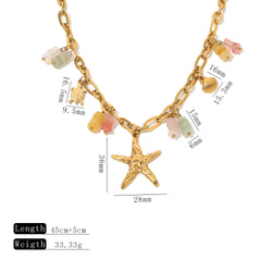 Ocean Style Starfish Pendant Necklace