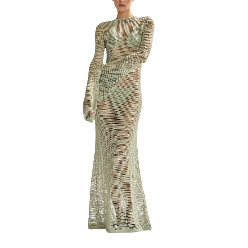 High-Quality Long Knit Bikini Cover-Up