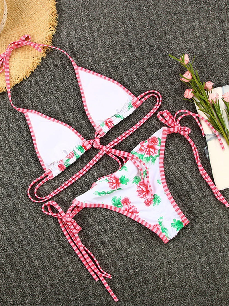2025 Micro Bikini Set – Brazilian Thong Push-Up Swimwear