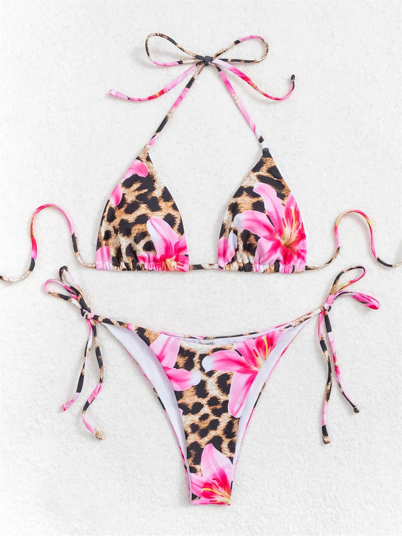 2025 Floral 3-Piece High Waist Bikini Set with Long Skirt – Beachwear for Women
