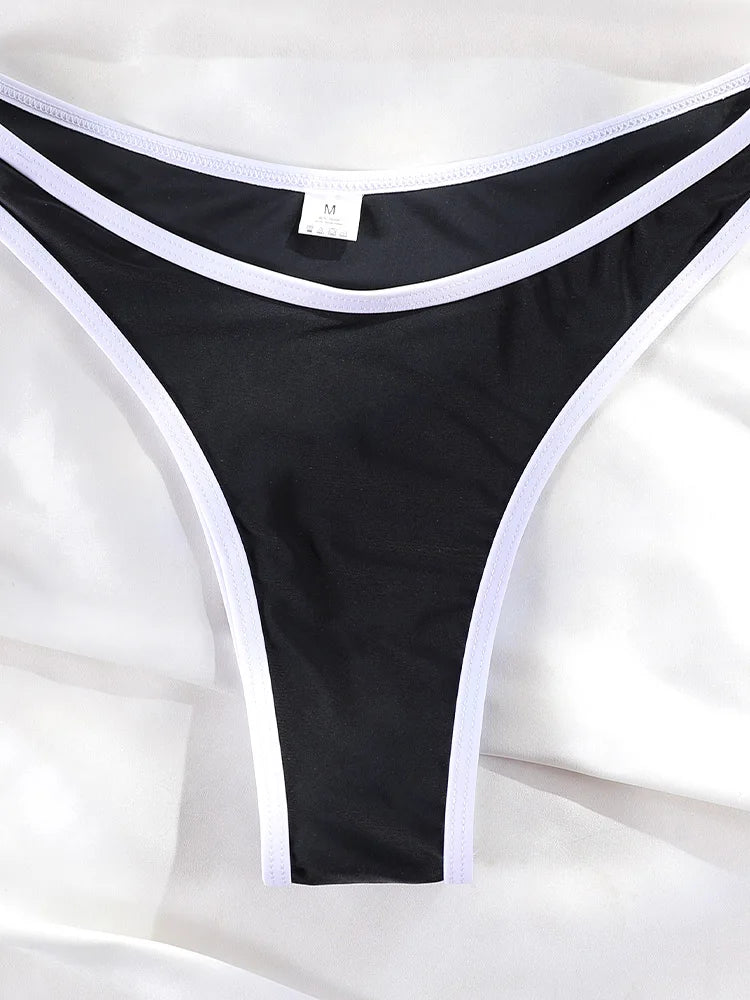 Miyouj High-Cut Push-Up Two-Piece Bikini – Black