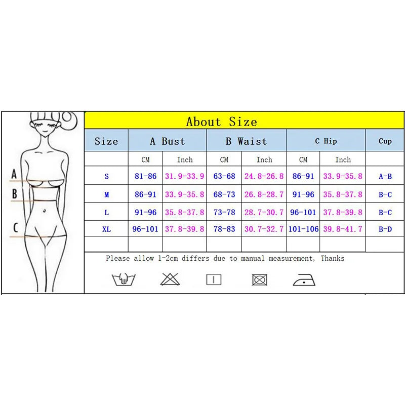 2024 Micro Bikini Set – Sexy Women’s Push-Up Swimwear