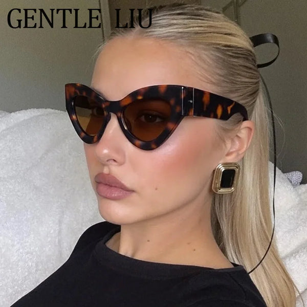 Oversized Cat Eye Sunglasses – Y2K Style