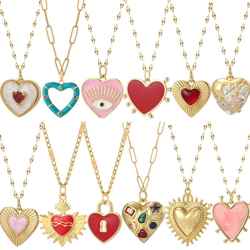 Gold Our Lady Cross Choker Necklace