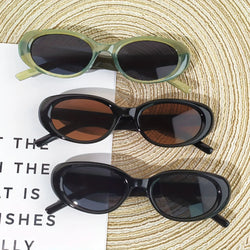 Vintage Oval Sunglasses for Women