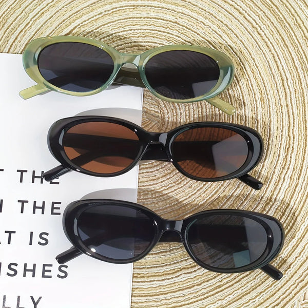 Vintage Oval Sunglasses for Women