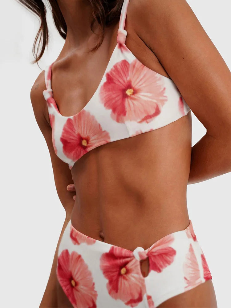 2025 Printed Bikini Set – Sexy Two-Piece Bandage Swimsuit for Women
