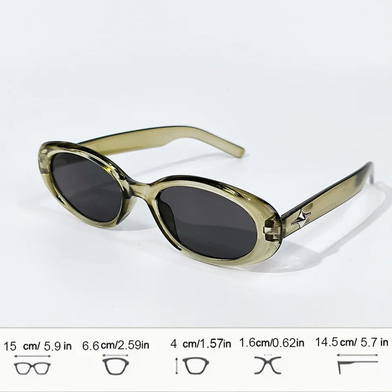Vintage Oval Sunglasses for Women