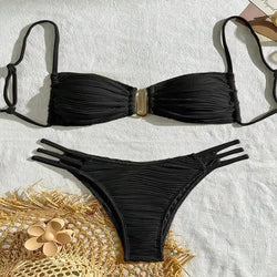 Sexy Push-Up Bikini Set – Brazilian Women’s Swimwear 2025