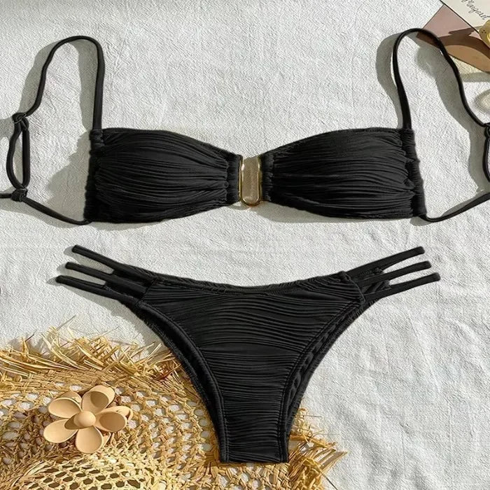 Sexy Push-Up Bikini Set – Brazilian Women’s Swimwear 2025