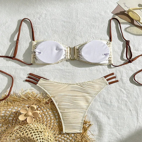 Sexy Push-Up Bikini Set – Brazilian Women’s Swimwear 2025