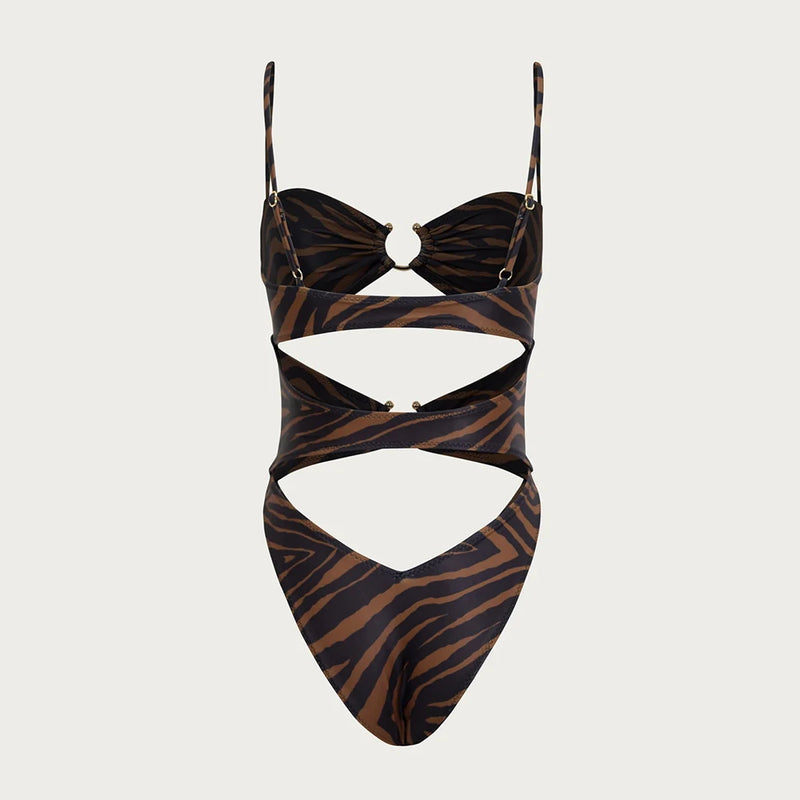 2024 Hollow - Out Push-Up Monokini