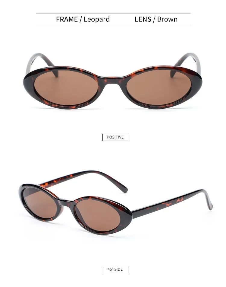 Small Oval Leopard Sunglasses – 2025 Trend