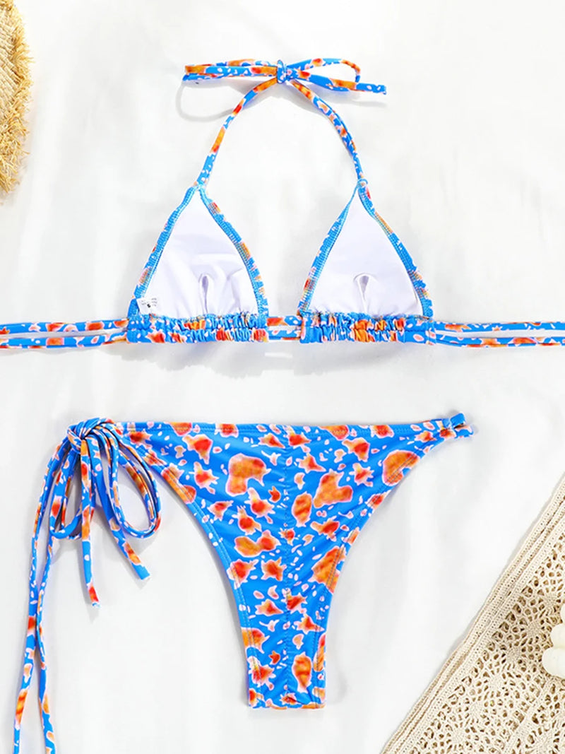 2025 Micro Bikini Set – Brazilian Thong Push-Up Swimwear