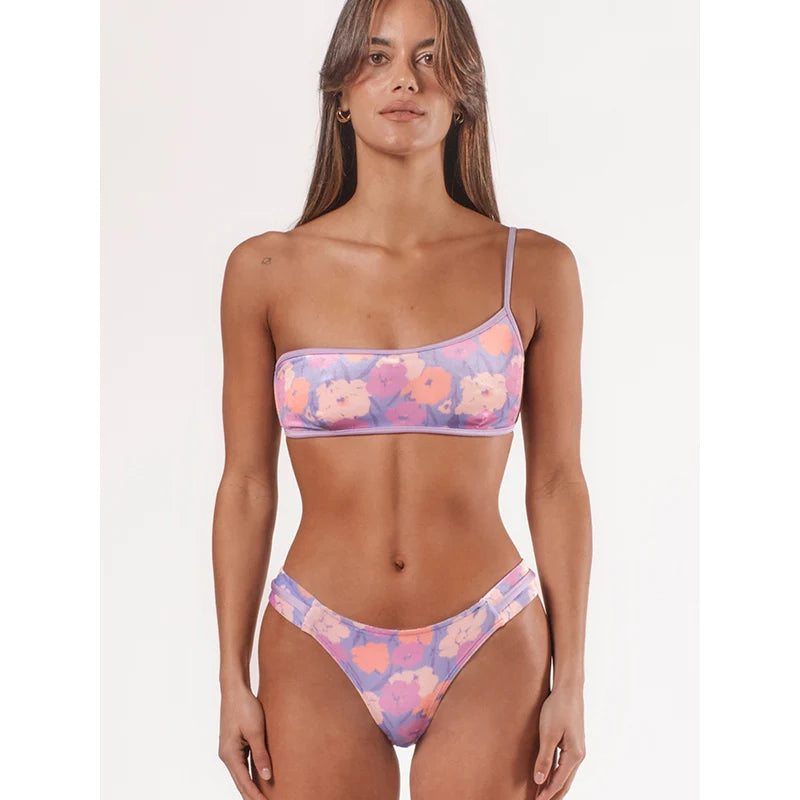 2025 Printed Bikini Set – Sexy Two-Piece Bandage Swimsuit for Women