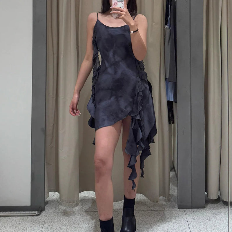 Sequined Tiered Mini Cami Dress