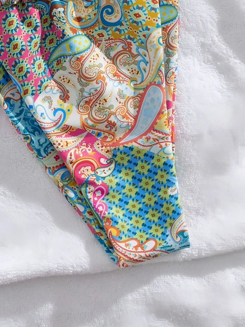 Printed Split Bikini – Sexy Women's Swimsuit for Beach Vacation