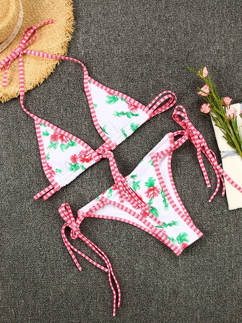 2025 Micro Bikini Set – Brazilian Thong Push-Up Swimwear