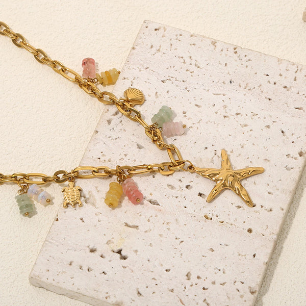 Ocean Style Starfish Pendant Necklace