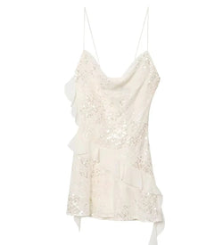Sequined Tiered Mini Cami Dress