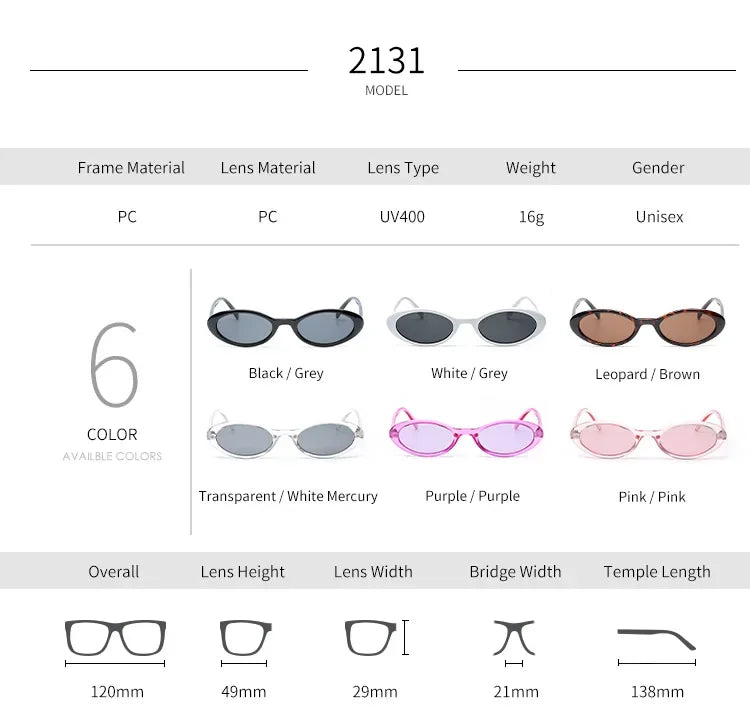 Small Oval Leopard Sunglasses – 2025 Trend