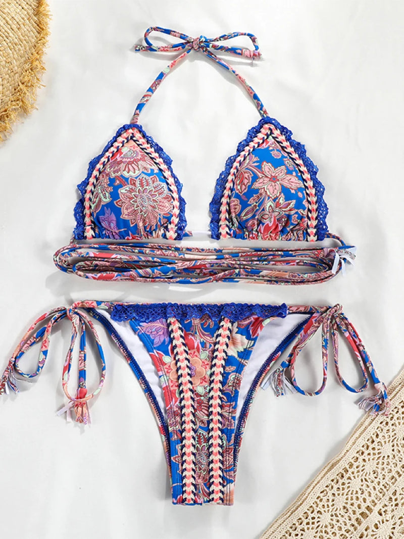 2025 Micro Bikini Set – Brazilian Thong Push-Up Swimwear